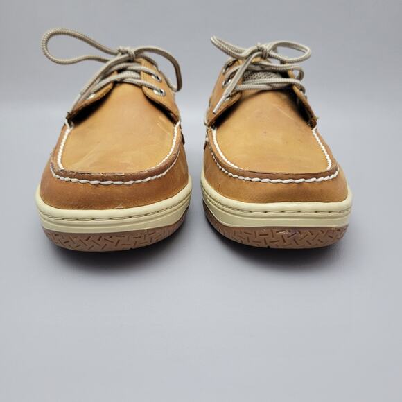 Sperry Top-Sider Billfish 3-Eye Dark Tan Boat Shoe Men's size 12 M - Picture 6 of 14